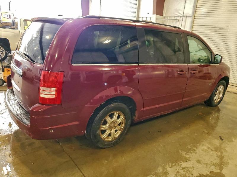 2A8HR54P28R716812 - 2008 CHRYSLER TOWN & COU TOURING MAROON photo 3