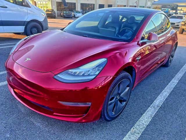 5YJ3E1EA4JF007090 - 2018 TESLA MODEL 3 Czerwony zdjęcie 2