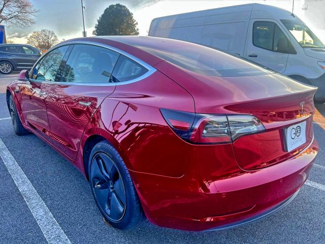 5YJ3E1EA4JF007090 - 2018 TESLA MODEL 3 Czerwony zdjęcie 3