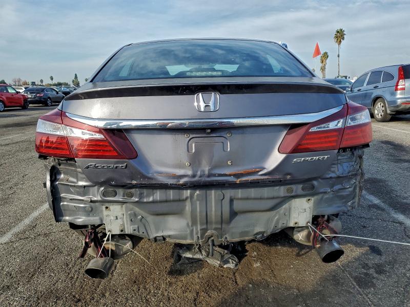 1HGCR2F58GA045176 - 2016 HONDA ACCORD SPORT Boz foto 6