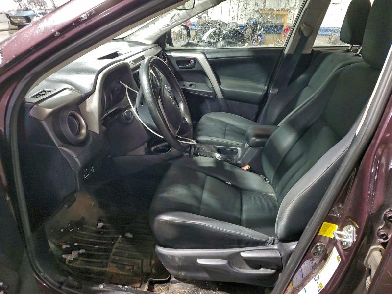 2T3BFREV7GW493357 - 2016 TOYOTA RAV4 LE Granate foto 7