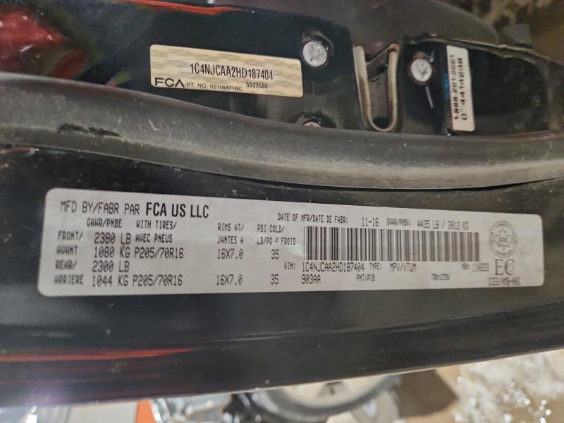1C4NJCAA2HD187404 - 2017 JEEP COMPASS SPORT 黑色 照片 13