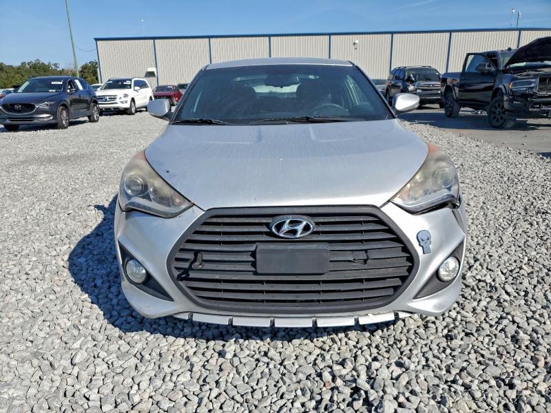 KMHTC6AE6GU287229 - 2016 HYUNDAI VELOSTER TURBO SILVER photo 5
