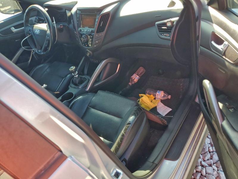 KMHTC6AE6GU287229 - 2016 HYUNDAI VELOSTER TURBO SILVER photo 8