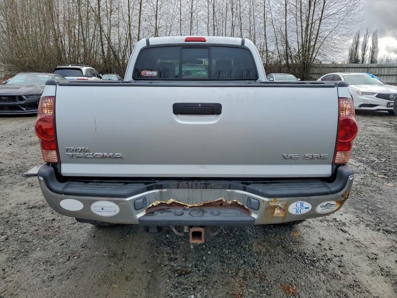 5TEUU42N37Z397199 - 2007 TOYOTA TACOMA ACCESS CAB SILVER photo 6