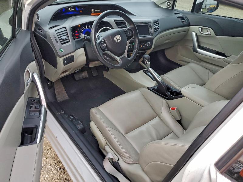 2HGFG3B13CH534057 - 2012 HONDA CIVIC EXL WHITE photo 8