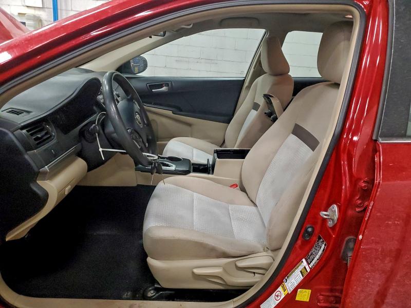 4T4BF1FKXCR170581 - 2012 TOYOTA CAMRY BASE Червоний фото 7