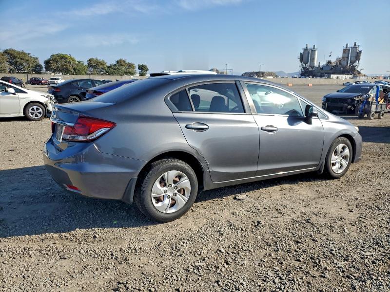 19XFB2F52DE214813 - 2013 HONDA CIVIC LX GRAY photo 3