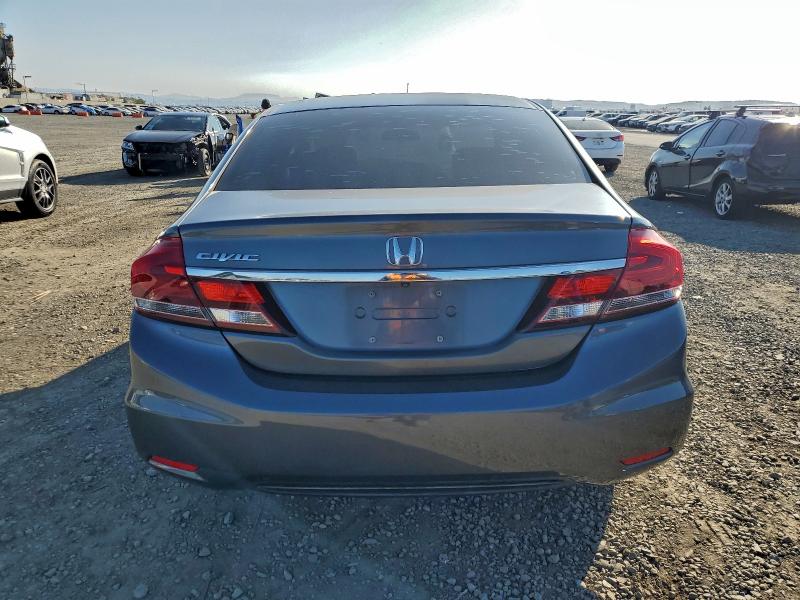 19XFB2F52DE214813 - 2013 HONDA CIVIC LX GRAY photo 6