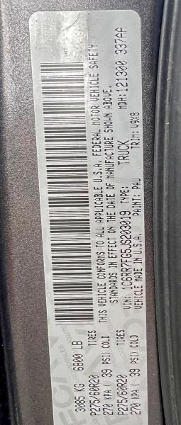 1C6RR7FG5JS203019 - 2018 RAM 1500 ST CHARCOAL photo 10