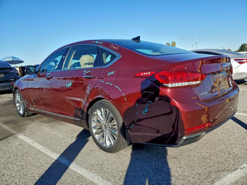 KMHGN4JE9GU125501 - 2016 HYUNDAI GENESIS 3.8L 红色 照片 2