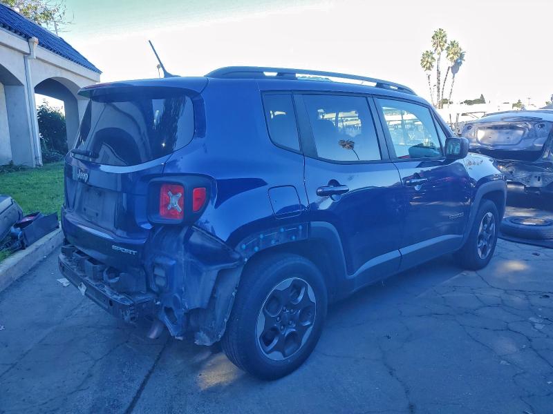 ZACCJAABXHPF77818 - 2017 JEEP RENEGADE SPORT 蓝色 照片 3