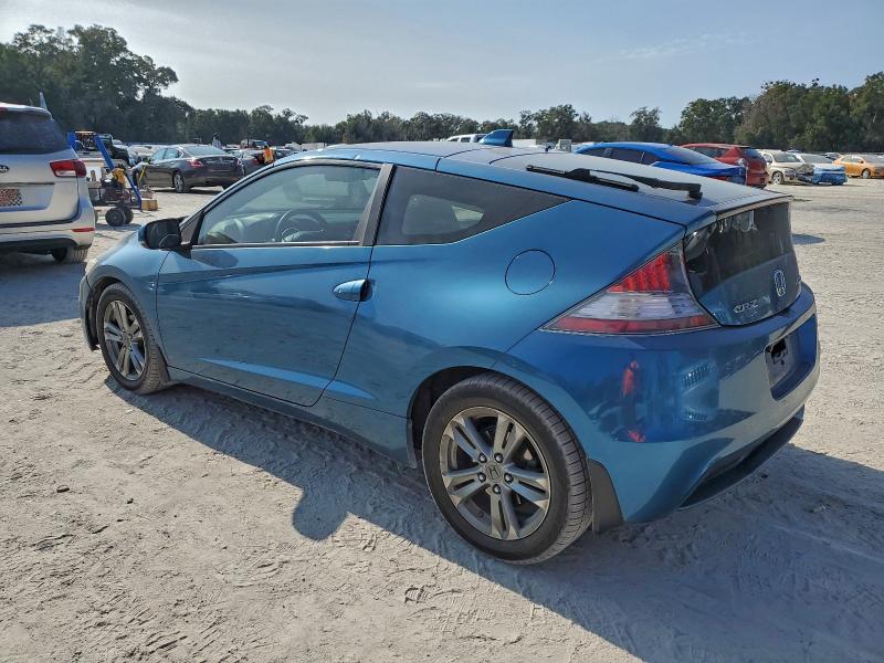 JHMZF1D60DS002219 - 2013 HONDA CR-Z EX BLUE photo 2