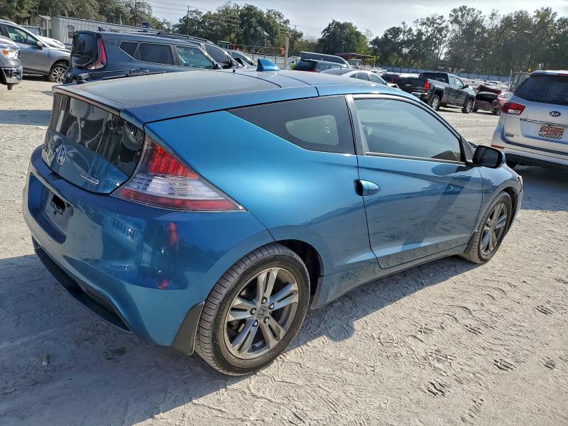 JHMZF1D60DS002219 - 2013 HONDA CR-Z EX BLUE photo 3