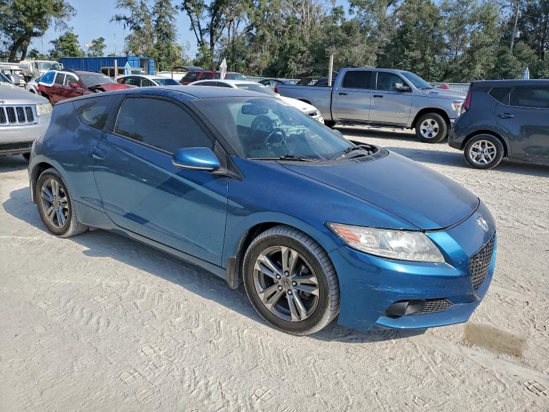 JHMZF1D60DS002219 - 2013 HONDA CR-Z EX BLUE photo 4