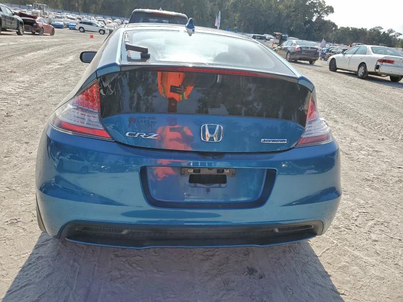 JHMZF1D60DS002219 - 2013 HONDA CR-Z EX BLUE photo 6