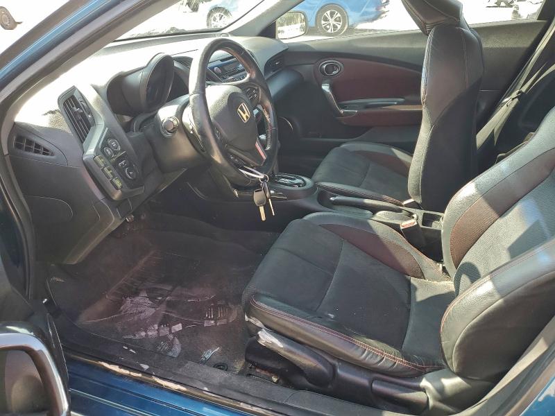 JHMZF1D60DS002219 - 2013 HONDA CR-Z EX BLUE photo 7