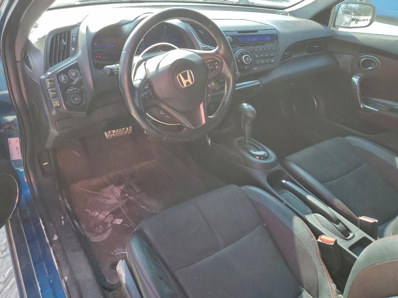 JHMZF1D60DS002219 - 2013 HONDA CR-Z EX BLUE photo 8