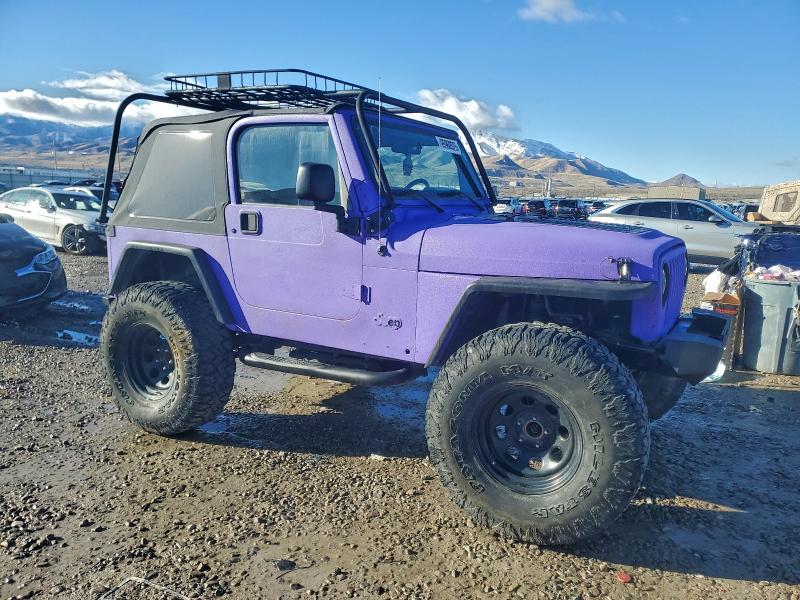 1J4FA39S65P360962 - 2005 JEEP WRANGLER X PURPLE photo 4
