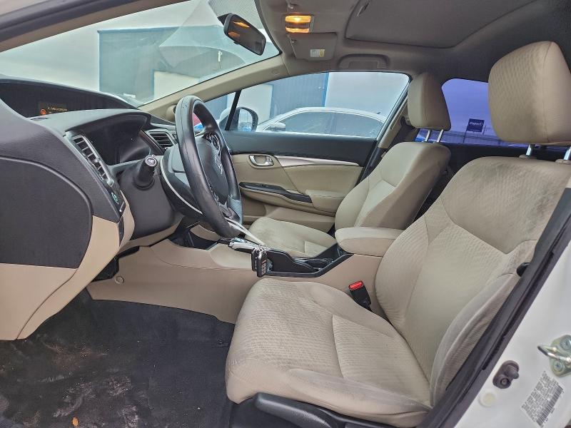 19XFB2F88FE093346 - 2015 HONDA CIVIC EX Ақ фото 7
